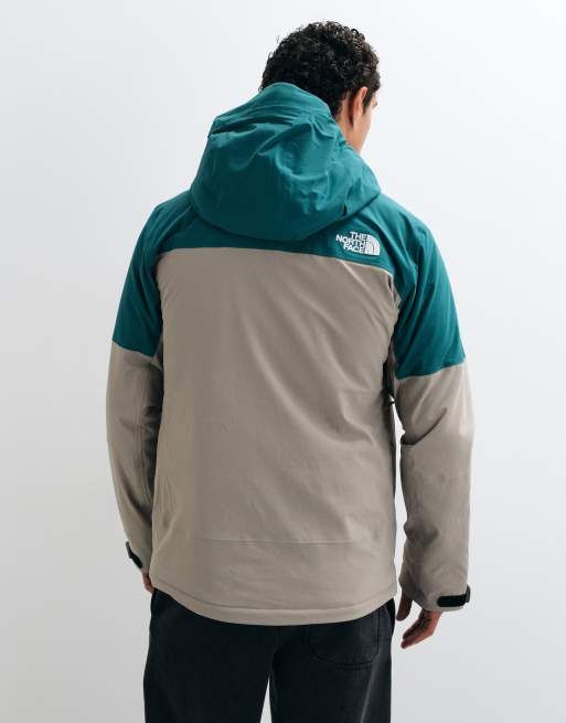 The North Face Freedom insulated jacket in stone white and teal blue, 3 of 5