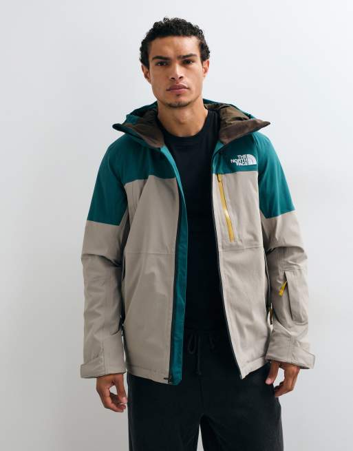 The North Face Freedom insulated jacket in stone white and teal blue, 5 of 5