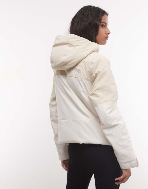 The North Face Freedom insulated jacket in white and stone, 4 of 4