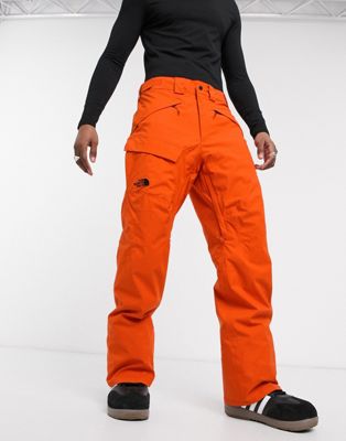 orange north face pants
