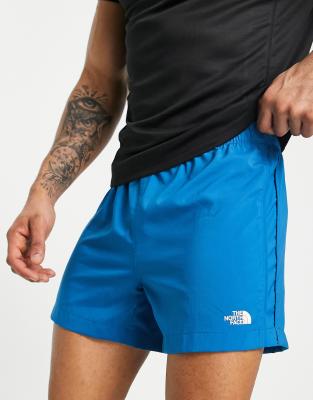 north face shorts blue