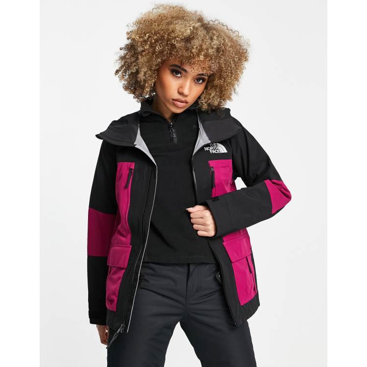 Bij Koreaans naaien The North Face Freeride 3L ski jacket in black/pink | ASOS