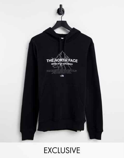 The North Face - Front Peak - Felpa con cappuccio nera - In esclusiva per ASOS 