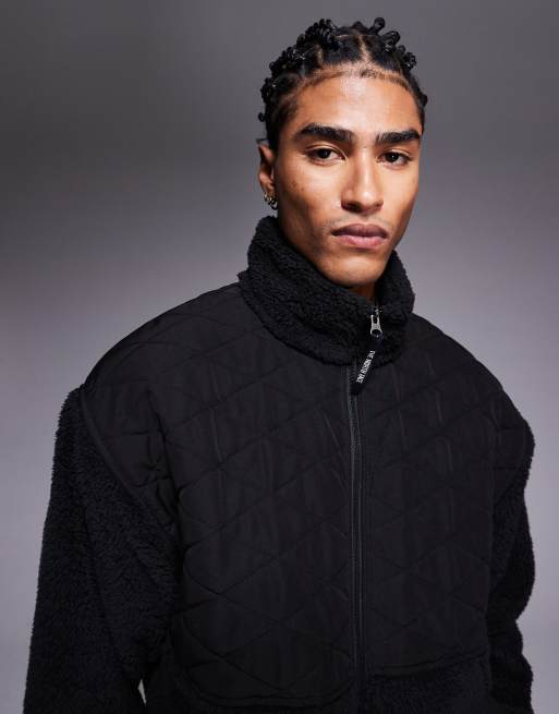 The North Face Full Zip Cabin Fleece in black | ASOS