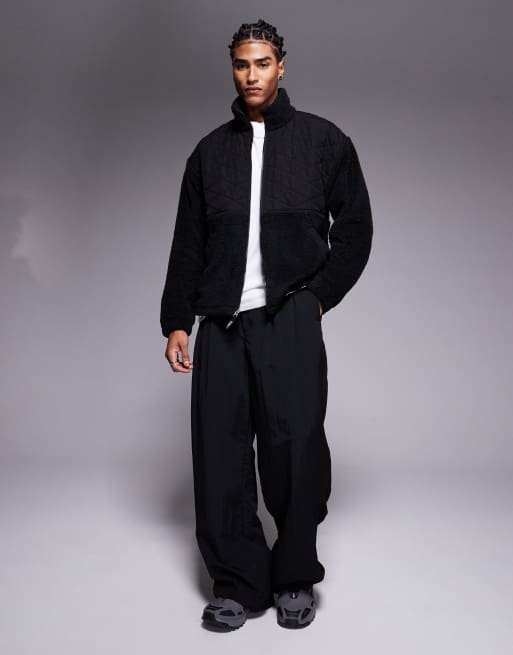 The North Face Full Zip Cabin Fleece in black | ASOS