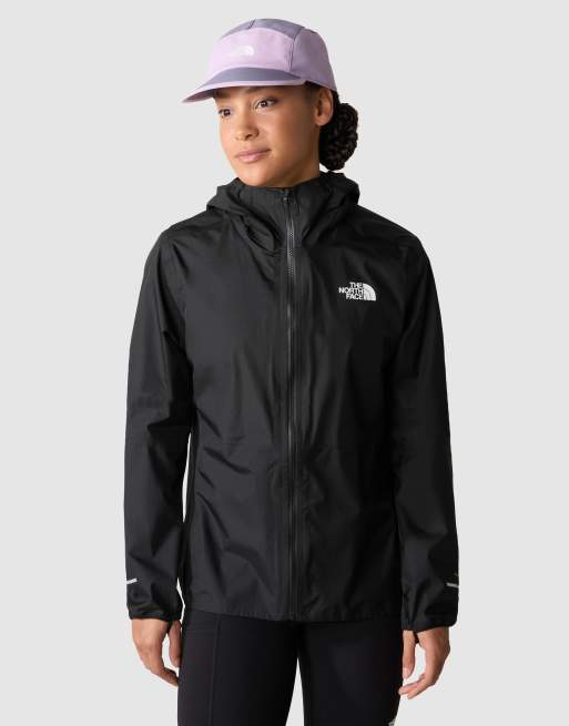 The North Face full zip running jacket in black