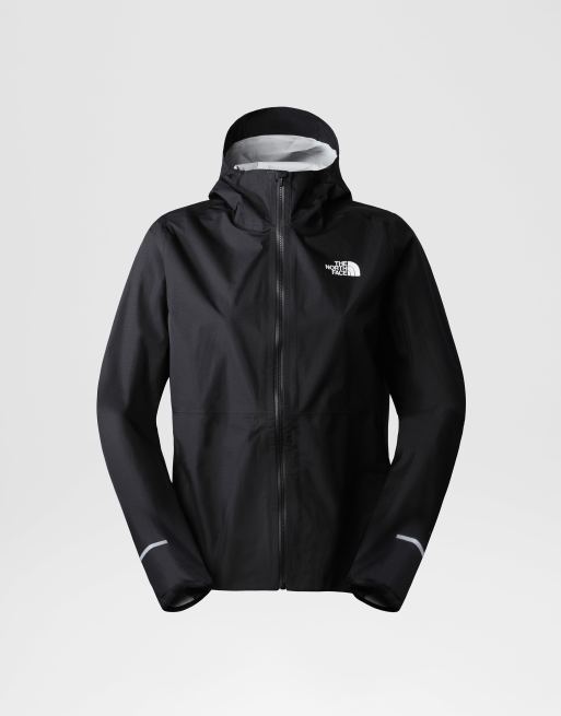 The North Face full zip running jacket in black