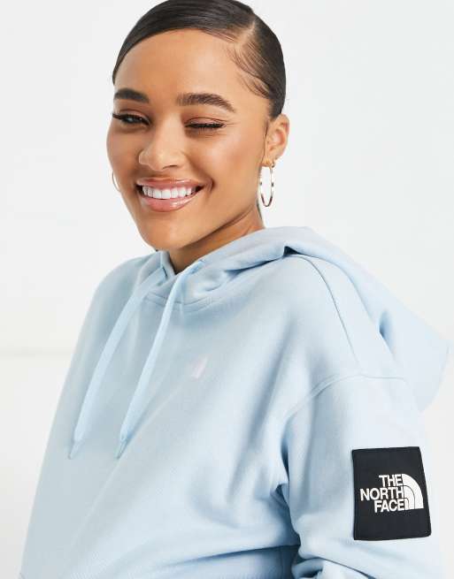 North face light sales blue hoodie