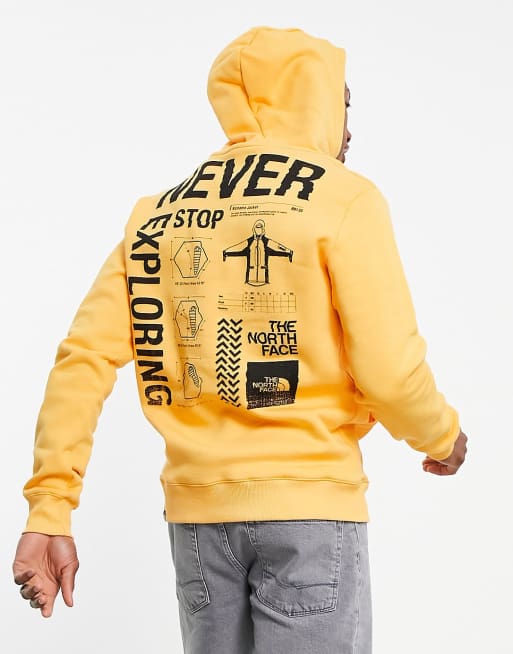 The north face hot sale hoodie orange