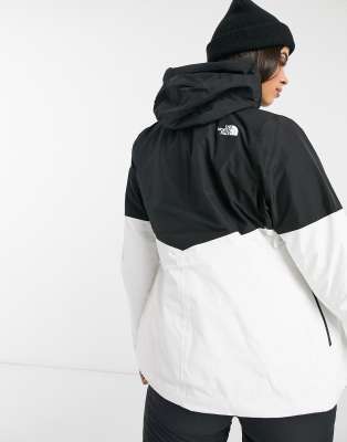 north face white ski jacket