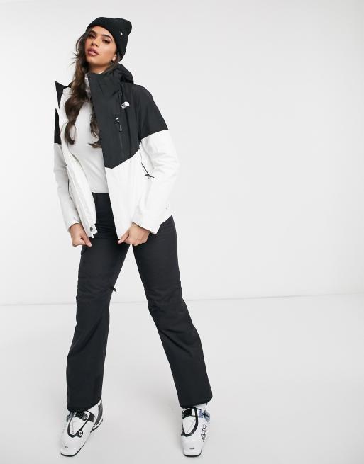 The north face white deals ski jacket