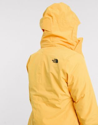 north face yellow parka