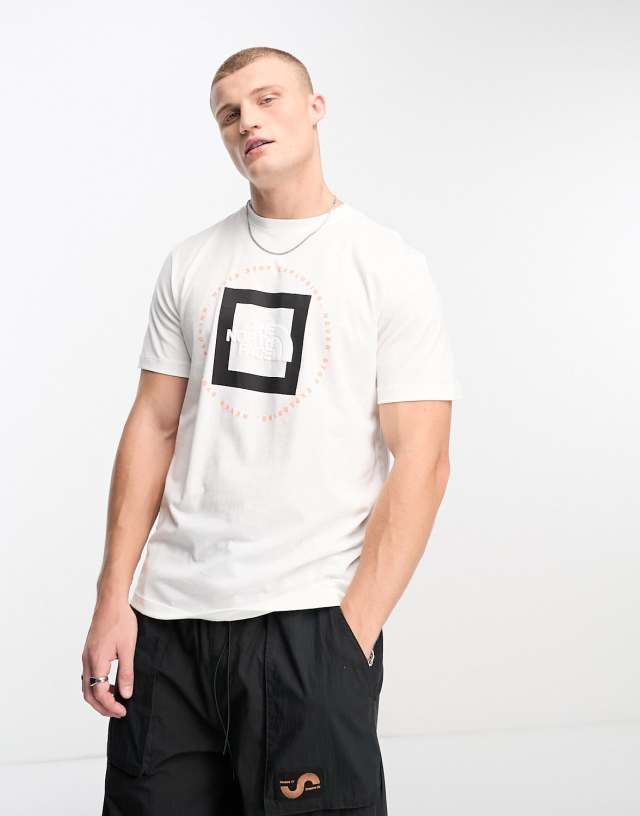 The North Face Geo NSE logo t-shirt in white