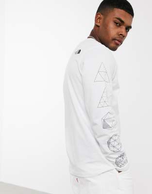 the north face white long sleeve