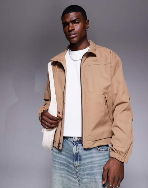 The North Face - Giacca a vento marrone in cordura con zip - view 1