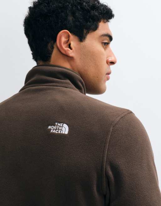 The North Face giacca con zip a un quarto Glacier marrone, 3 di 5