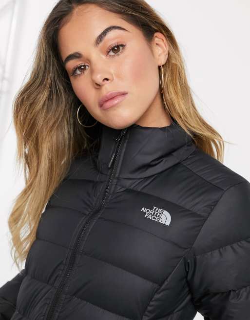 The North Face - Giacca imbottita elasticizzata nera, 3 di 4