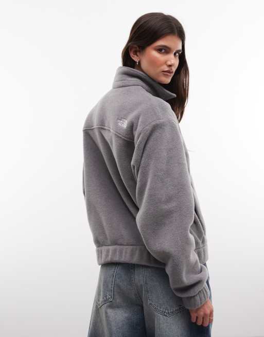 The North Face giacca in pile con colletto grigia, 4 di 4