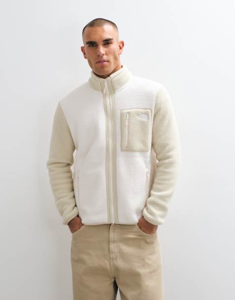 The North Face giacca in pile Yumiori in bianco dune/pietra desertica - view 1