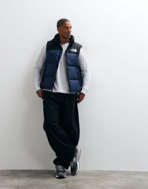 The North Face gilet rétro Nuptse 1996 bleu marine, 3 de 5