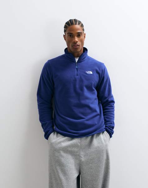 The North Face Glacier 1/4 zip fleece in blue - view 1