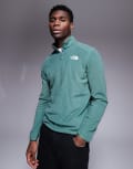 [The North Face] The North Face Glacier 1/4 zip fleece in green XS Mid Green