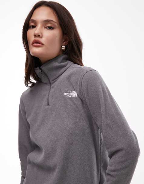 The North Face Glacier 1/4 zip fleece in grey - view 1
