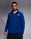 [The North Face] The North Face Glacier 1/4 zip fleece in navy S NAVY