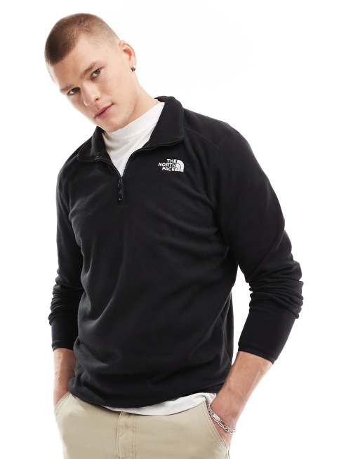 North face black store fleece men's