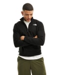 [The North Face] The North Face Glacier 100 1/4 zip fleece in black 2XL BLACK