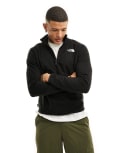 [The North Face] The North Face Glacier 100 1/4 zip fleece in black XS BLACK