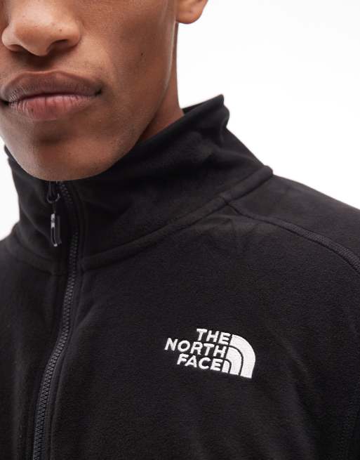 The North Face Glacier 100 1/4 zip fleece in black, 5 of 5