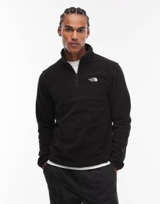 The North Face Glacier 100 1/4 zip fleece in black | ASOS