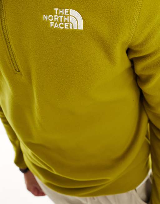 The North Face Glacier 100 1/4 zip fleece in khaki, 2 of 4