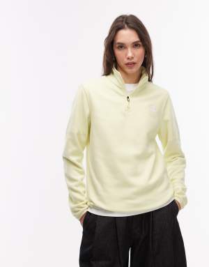 The North Face Glacier 100 1/4 zip fleece in yellow