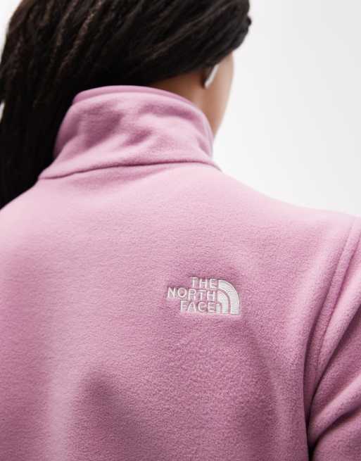 The North Face - Glacier 100 - Fleece met 1/4 rits in paars, 2 van 4