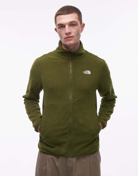 The North Face - Glacier 100 - Fleece trui met rits in groen - view 1