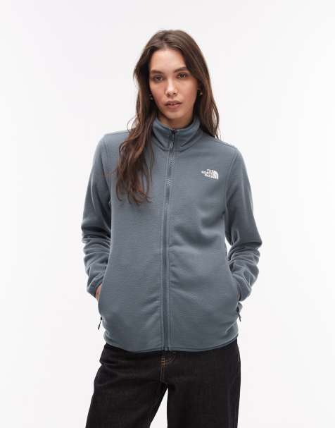 The North Face – Glacier 100 – Fleecejacke in Grau mit durchgehendem Reißverschluss - view 1
