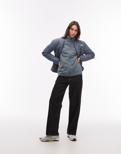 The North Face – Glacier 100 – Fleecejacke in Grau mit durchgehendem Reißverschluss, 3 von 4