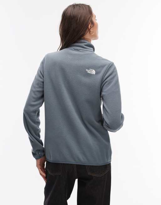 The North Face – Glacier 100 – Fleecejacke in Grau mit durchgehendem Reißverschluss, 4 von 4