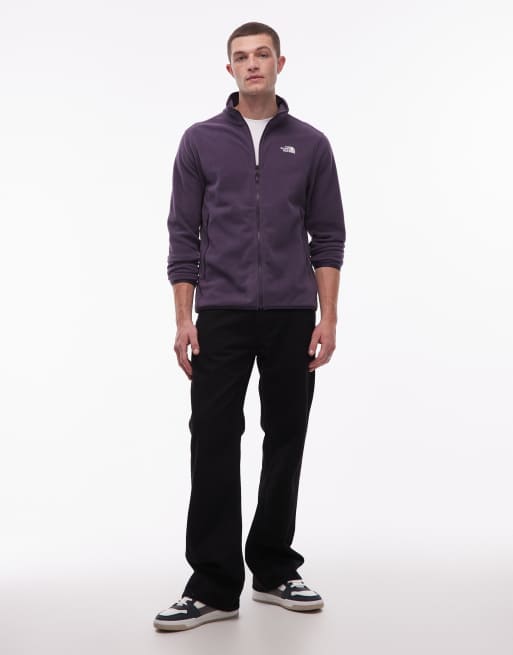 The North Face – Glacier 100 – Fleecejacke in Lila mit Reißverschluss, 2 von 5