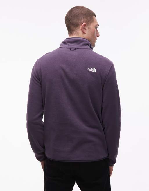 The North Face – Glacier 100 – Fleecejacke in Lila mit Reißverschluss, 3 von 5