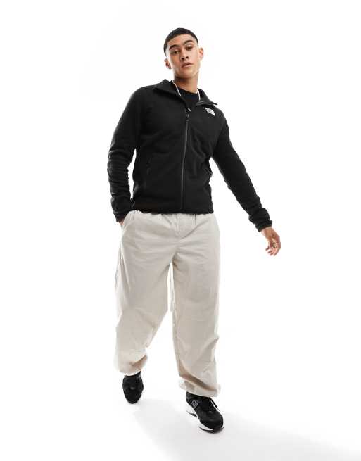 The North Face – Glacier 100 – Fleecejacke in Schwarz mit durchgehendem Reißverschluss, 3 von 4