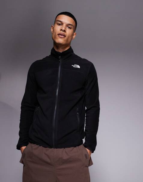 The North Face – Glacier 100 – Fleecejacke in Schwarz mit durchgehendem Reißverschluss - view 1