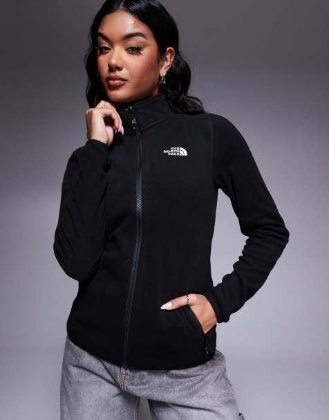 The North Face – Glacier 100 – Fleecejacke in Schwarz mit Reißverschluss - view 1