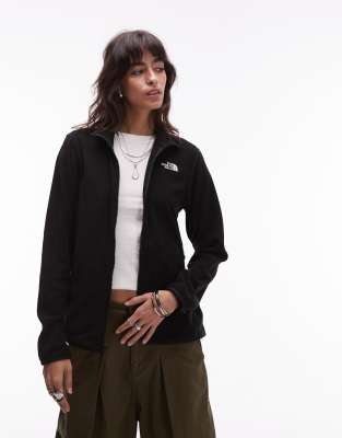 The North Face - Glacier 100 - Fleecejacke in Schwarz mit Reißverschluss