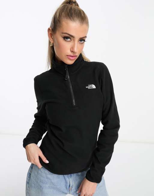 The North Face - Glacier 100 - Fleecetop met 1/4 rits in zwart