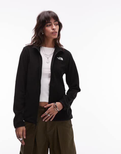 The North Face Glacier 100 full zip fleece in black - view 1