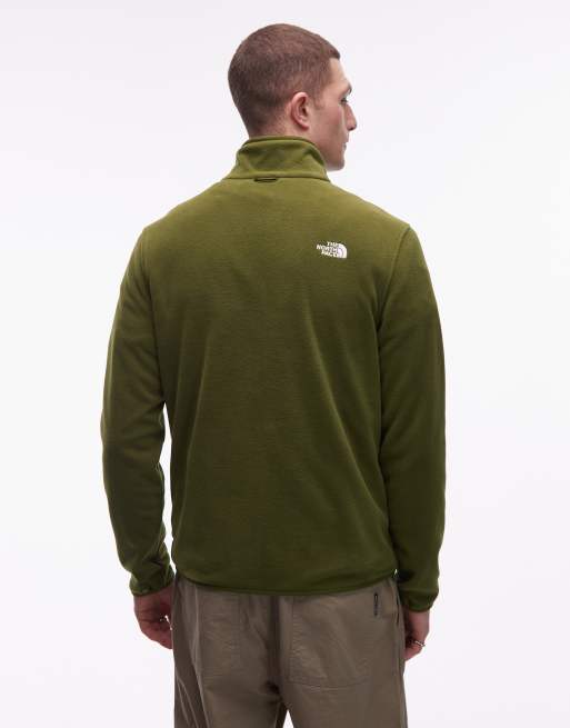 The North Face – Glacier 100 Grön fleece med dragkedja, 3 av 5