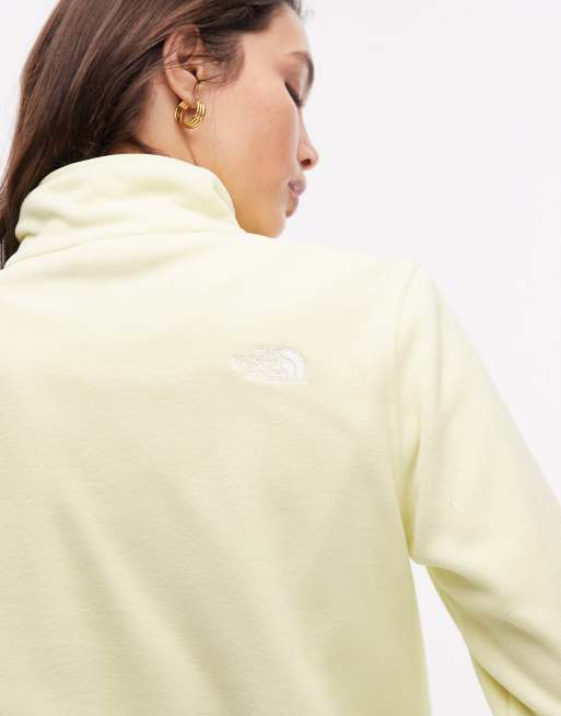 The North Face – Glacier 100 – Gul fleece med kort dragkedja, 4 av 4